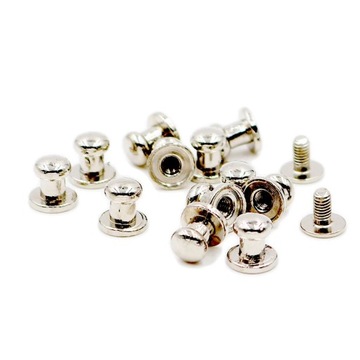 6*8mm 100set Button Studs Rivet Metal Screw Back Spots For Leathercraft