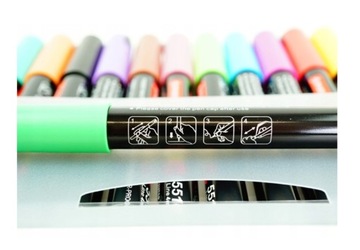 ВОДОНЕПРОНИЦАЕМЫЕ АКРИЛОВЫЕ МАРКЕРЫ 12 ШТ./КОМПЛЕКТ