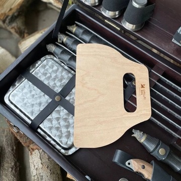 Набор шампуров для шашлыка Баффало в деревянной коробке НК-2К Гориллы