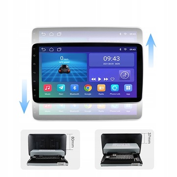 ПОВОРОТНАЯ КАМЕРА РАДИО 1DIN ANDROID 8/128G SIM LITE