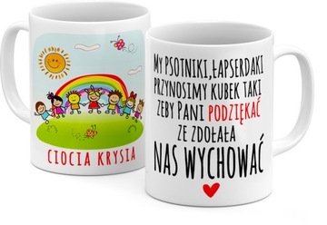 Kubek na Dzień Nauczyciela Prezent Upominek dla Nauczyciela Cioci imię