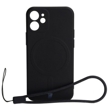 Etui silikonowe z MagSafe Bizon do iPhone 12 Mini, obudowa, case, cover