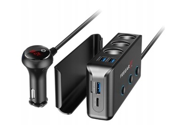 Дистрибьютор автомобилей Feegar 12-24V 200 Вт USB 10A подарок