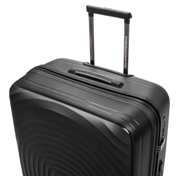 Большой чемодан на колесах, легкий полипропиленовый багаж TSA 110 л SwissBags 77 см