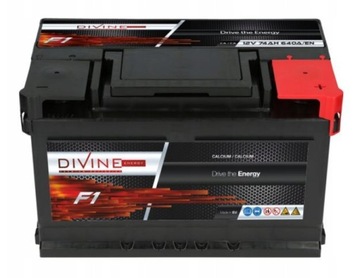 Akumulator Divine F1 SMF 12V 74Ah 640A (EN) P+