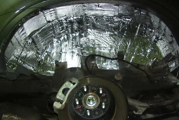 Коврик шумоизоляционный в арки автомобиля, бутил, 2,0 мм, 400х50 см