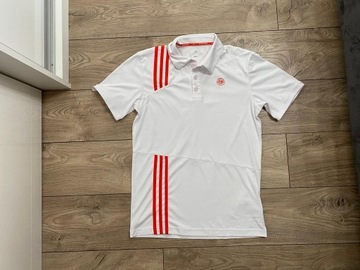 ADIDAS ROLAND GARROS KOSZULKA POLO BIAŁA TENIS S