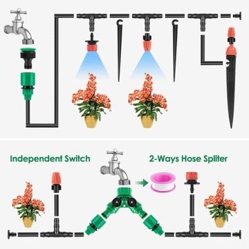 Комплект капельного орошения Ehomfy, спринклер для полива 40 метров