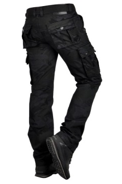 it096-1 р.31 БРЮКИ РАБОЧИЕ КАРГО, СВОБОДНЫЙ ПОЯС, КАМУФЛЯЖ