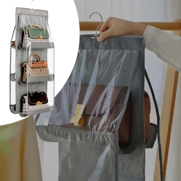 ОРГАНАЙЗЕР ДЛЯ ПОДВЕШИВАНИЯ СУМОК В ШКАФ-вешалка