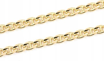 Złoty łańcuszek 585 Gucci 42 cm 3,6g modny splot na prezent elegancki 14k