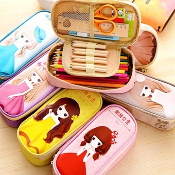 Стиль желтого жирафа Красивый пенал большой вместительности