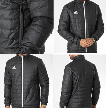 Мужская стеганая куртка adidas Entrada 22 IB6070 без капюшона, черная M