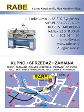 PRZYRZĄD OBROTOWO-PRZESUWNY NARZĘDZIE Szlifierki