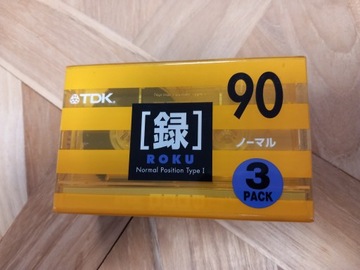 TDK ROKU 90 3PACK kaseta magnetofonowa