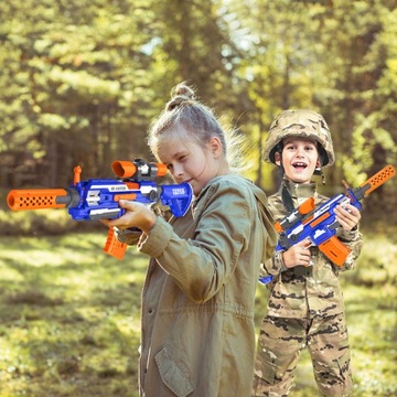 СТРЕЛКА ПИСТОЛЕТ ПУЛЯ ВИНТОВКА ЭЛЕКТРИЧЕСКАЯ + 100 ДРОТИКОВ NERF