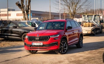 Skoda Kodiaq I SUV 2.0 TDI SCR 200KM 2021 Skoda Kodiaq Skoda Kodiaq 2.0TDI 4X4 Sport Line 200KM , Salon Polska , Fak