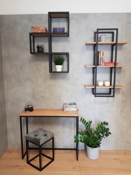 КАРКАС ПОЛКА-3 ЛОФТ индастриал 60х20х100 варианты дуб ПОЛЬСКИЙ ПРОДУКТ