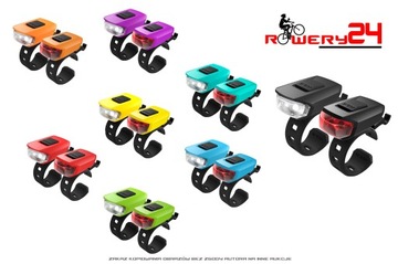 КОМПЛЕКТ ВЕЛОСИПЕДНЫХ ОСВЕЩЕНИЙ KELLYS KLS VEGA желтый