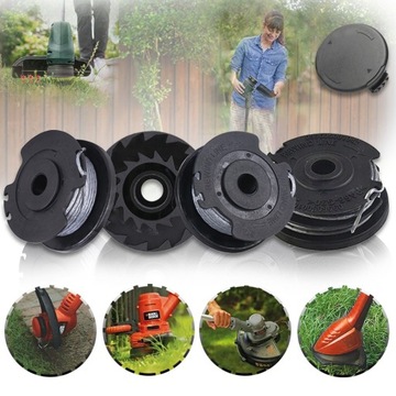 5 SZT ŻYŁKA SZPULE DO PODKASZARKI NA BOSCH ART SL 4m, 4 sztuk+Osłona szpuli