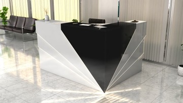 Современная стойка ресепшн R175 180x150см LED