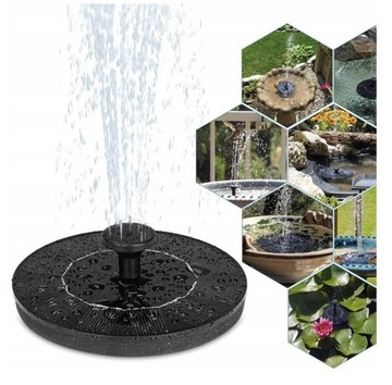 Солнечный плавающий фонтан 190л/ч 6 форсунок + подарок