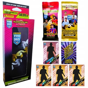 ФУТБОЛЬНЫЕ КАРТОЧКИ PANINI FIFA 365 2024 CAN PREMIUM GOLD ADRENALYN XL