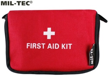 Аптечка первой помощи с оборудованием MIL-TEC First Aid SMALL Red
