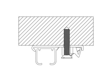 Карниз однопотолочный MARDOM S200, 200 см