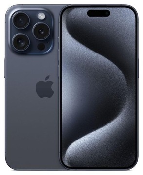 Smartfon APPLE iPhone 15 Pro | 8 GB RAM| 128 GB ROM | Blue Titanium