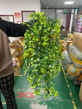 ИСКУССТВЕННЫЙ ЭВКАЛИПТ Подвесное растение до 85 см БОЛЬШОЕ РЕАЛИСТИЧНОЕ украшение XL