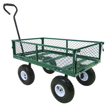 тачка, раздвижная садовая транспортная тележка, прицеп с тентом