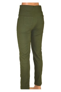 spodnie damskie XL/XXL wysoki pas z guzikami zapinane z przodu 11408