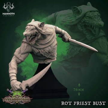 Rot Priest Bust - Skaven - Mammoth Factory