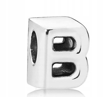 Charms ZAWIESZKA litera B srebro S925