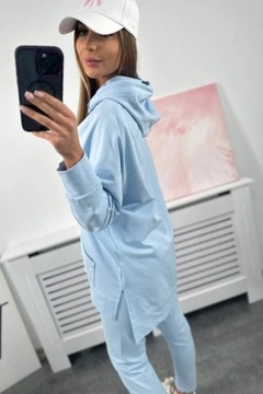 СПОРТИВНЫЕ ЛЕГГИНГИ И ХУДИ OVERSIZE, синий