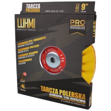 Duża tarcza polerska do zniszczonych felg, aluminium