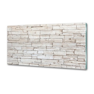 Panel lacobel Biała ściana kamień 100x50 cm + KLEJ