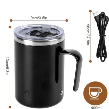 Kubek Elektryczny Samo-mieszający 400ml