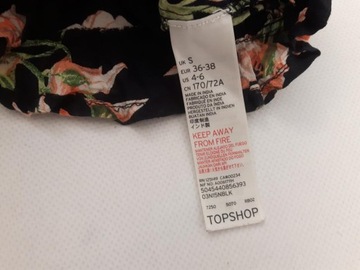 TOPSHOP cienki KOMBINEZON na lato KWIATY _ S