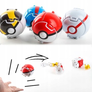12шт. ИГРУШКА-ФИГУРА POKEMON POKEBALL + ФИГУРКА