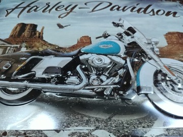 Вывеска HARLEY-DAVIDSON ROUTE 66 металл 30х40