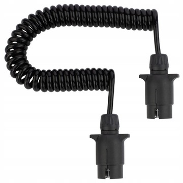 СПИРАЛЬНЫЙ КАБЕЛЬ ДЛЯ ПРИЦЕПА QLYS-S 7 PIN, 12 В, 3 м