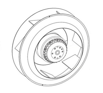 Вентилятор для рекуператора, рекуператор 1540 м3/ч