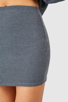 МИНИ-ЮБКА-КАРАНДАШ BOOHOO В РЕБРИКУ С ЭЛАСТИЧНЫМ ПОЯСОМ 5FG NG2__M