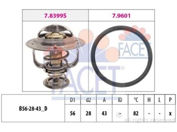 TERMOSTAT MITSUBISHI GALANT VIII 2.0 GRANDIS 2.4 L 200 PAJERO III