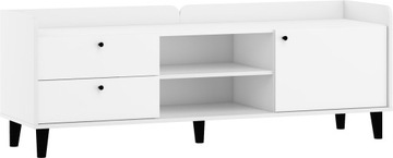 Szafka RTV 160 cm DOLCE DOL-17 biały / biały poł.