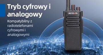 Retevis RT29D DMR Цифровая рация, IP67, 3200 мАч, С наушниками