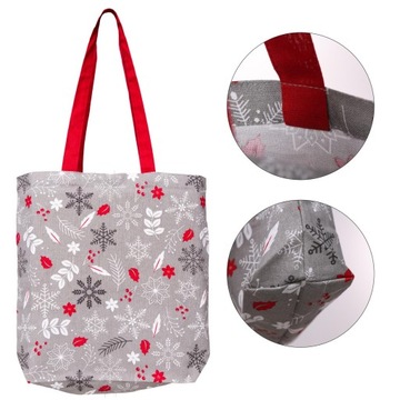Рождественская хлопковая сумка для покупок MORAJ