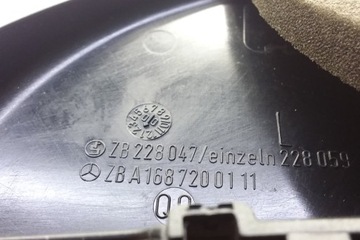 JINÉ DÍLY ZAKONČENÉ MERCEDES-BENZ A (W168) A1687200111 1.7L DIESEL 66KW